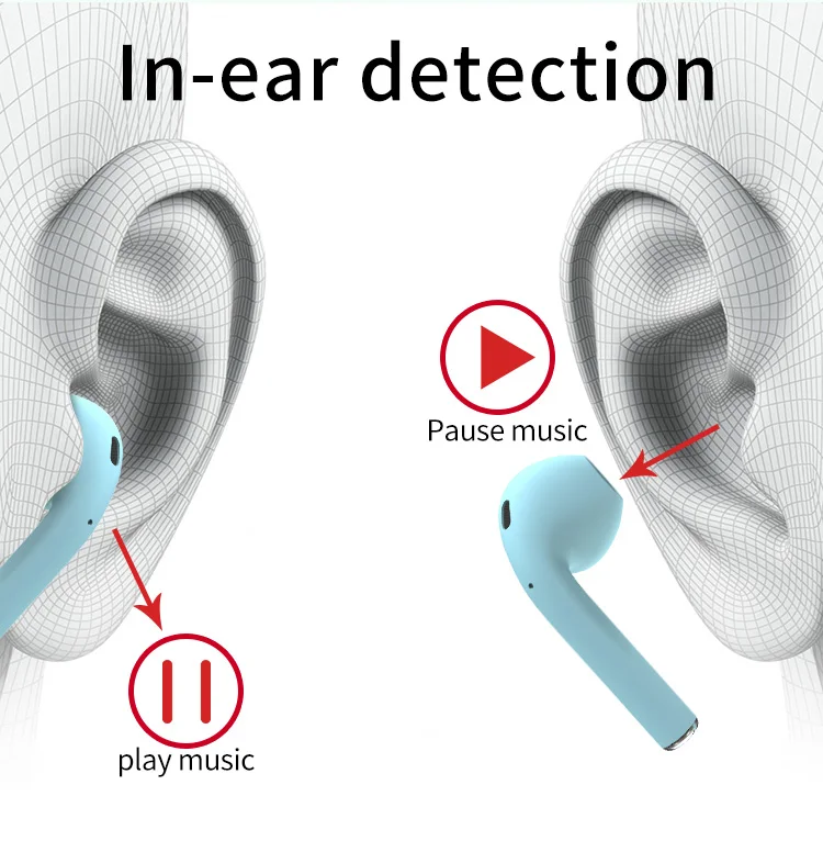 Original Earphone i100 i24 i27 Pop-up Features Wireless Headphones - ANKUX.COM
