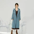 Butterfly loose-leaf light custom woman trench coat