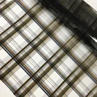 Wholesale Lattice Design Plastic Dinning White Embossed Printed TPU polyester Table Cloth/Shower Curtain