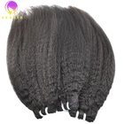 Kinky Weave 12A Cambodian KINKY Straight Weave Human Hair Bundles At Wholesale Price