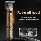 close cutting 0mm t blade baldheaded outliner men zero gapped barbershop Cordless Digital Hair Trimmer