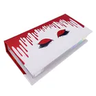Red Box Red Box Wholesale Custom Logo Empty Container Red Glitter Clear False Eyelash Paper Magnetic Packaging Box