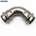 Factory direct sell ASTM 304 DN32 butt welded pipe 90 degree elbow pipe fittings with equal end