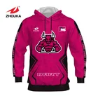 Men Sweatshirts Custom Long Sleeve Printed 100% Polyester Plain Hoodies