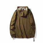 Mens CVC Fleece Crew Neck Plain Printed Hood Sweatshirt Pop Custom Side Half Zip Brown Pullover Hoodies