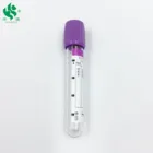 Blood Tube Medical Disposable Vacuum Blood Collection EDTA Tube K2EDTA K3EDTA Additive With Purple Stopper
