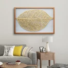 Popular factory price gold leaf 3d shadow box decorative wall hanging art and craft for hotel and home decor