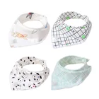 Cartoon Printing Cotton Scarf Bandana Newborn Infant Girls And Boys Toddler Triangle Cute Baby Bibs
