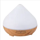 300ml 2019 hot Sale Volcano Portable Ultrasonic Electric light wood grain humidifier Essential Oil for Aroma Diffuser