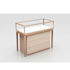 Stainless Steel Vitrine Display Modern Jewelry Showcase Glass Jewelry Display Cabinet Furniture For Jewelry