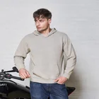 Hoodie Cotton Terry Fabric Pullover Garment Dye Stone Wash Men Hoodie