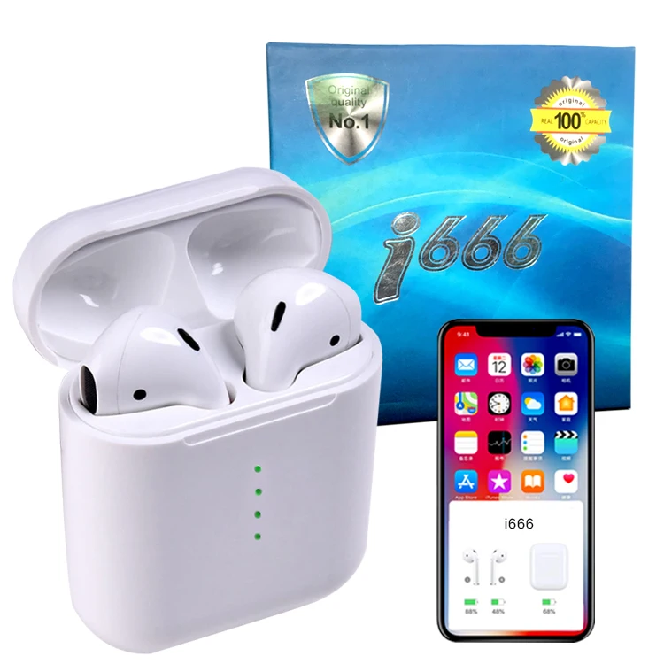 I666 Tws Blue tooth 5.0 Earbuds I12 Tws 1:1 Size pop-up Earphones Support Touch Control Charging Binaural Calling i9s i10tws - ANKUX.COM