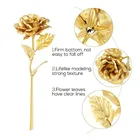 Decorative Flowers Wreaths Flower 24k Colorful Artificial Rose Flower Gold Foil 2020 Valentines Gift