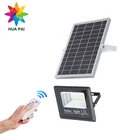 Huapaiヘビーデューティ充電式モジュールスリム屋外ip65防水センサー10w 25w 40w 60w 100w 200w 300wソーラーledフラッドライト