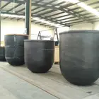 Big size sic graphite pots for melting aluminum