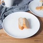 安い卸売ホワイトブランクカスタムプレート用レストラン食器ピザ料理ディナーセラミック充電器プレート