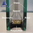 Glass Insulated Glass Ford Blue/light Blue Colored Hollow Insulated Glass Price Per M2