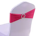 Spandex Chair Chair Sashes Wholesale Spandex Diamond Buckle Slider Cover Chair Sashes For Wedding Party