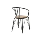 Legs Chair Nordic Chair Nordic Design Wire Legs Metal Dining Chair Modern Iron Steel Arm Chair For Restaurant Use