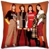 Anime cartoon Korean star idol BLACKPINK Full color Print Custom Pillow Cushion 45X45CM