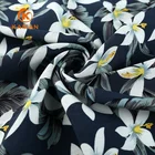Wholesale elegant custom design woven flowers hawaiian print rayon fabric