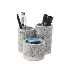 Manufacturers cheap custom pen holder desk marble pen holder