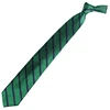 Dacheng Green Polyester and Silk Blend Corbatas Striped Ties Men Twill Tie