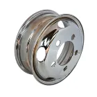 Chrome Steel Semi Truck Wheels 5.50-16 inch Car Wheel Rims tire size 6.50R16 wheels for truck