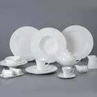 Chaozhou Factory Hotel White Luxury Porcelain Bone China Dinner Set, Ceramic Tableware Crokery Dinnerware Sets