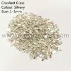 Glass Cullets Silver Glass Cullets For Landscaping Glass Mulch Terrazzo Epoxy Floor 1-3mm