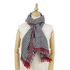 Fashionable new style checks polyester other scarves shawls for dubai