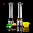 Stocked Wholesale Manual Stainless Steel Salt and Pepper Mill Grinder Set