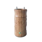 Custom Manufacturer Bamboo Material Emboss Carving Vase Intelligent Smart Home Office Desktop Air Purifier