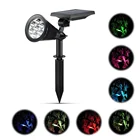 KMG solar christmas light outdoor garden color change RGB projector
