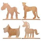 Paint your own DIY art craft Wooden Animal shape