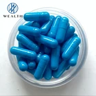 BLue color pharmaceutical veggie empty capsule 1#