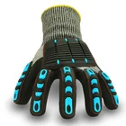 Safety anti cut resistant hand anti-vibration sailing gloves impact EN388 police for industrial work use