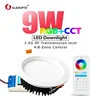 High quality Moodlight smart dimmable LED downlight, mobile APP WIFI LED recessed can light 9w RGB