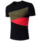 summer new Layered chest pocket t-shirt men Melange vintage short sleeve fashion tshirt tops