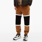 Custom Multicolor Trousers Men Colour-block Velour Track Pants