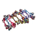 Wholesale customization cute pet gift cotton rope toys dog bite cotton knot