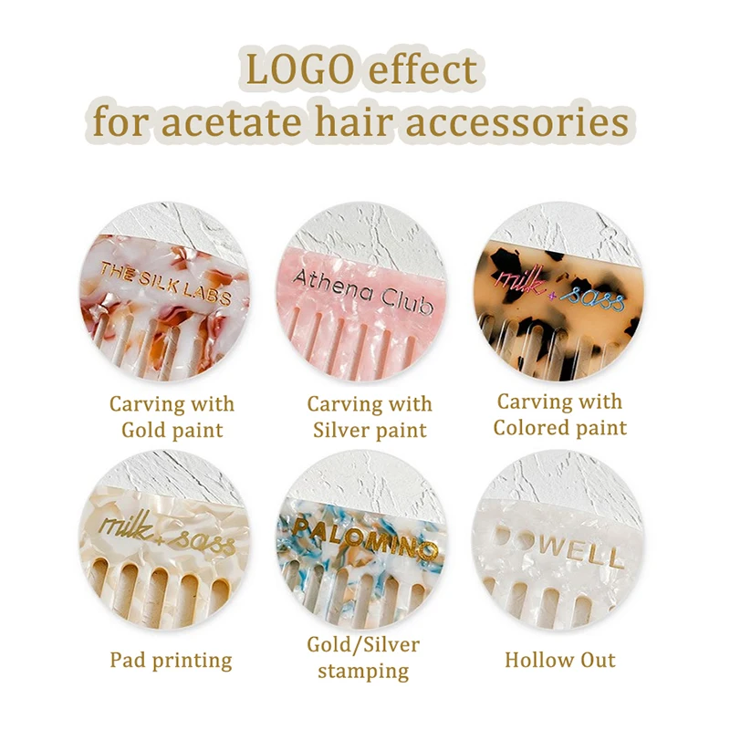 Medium Personalized Acetic Acid Clip Hair Simple Acetate Hair Claw