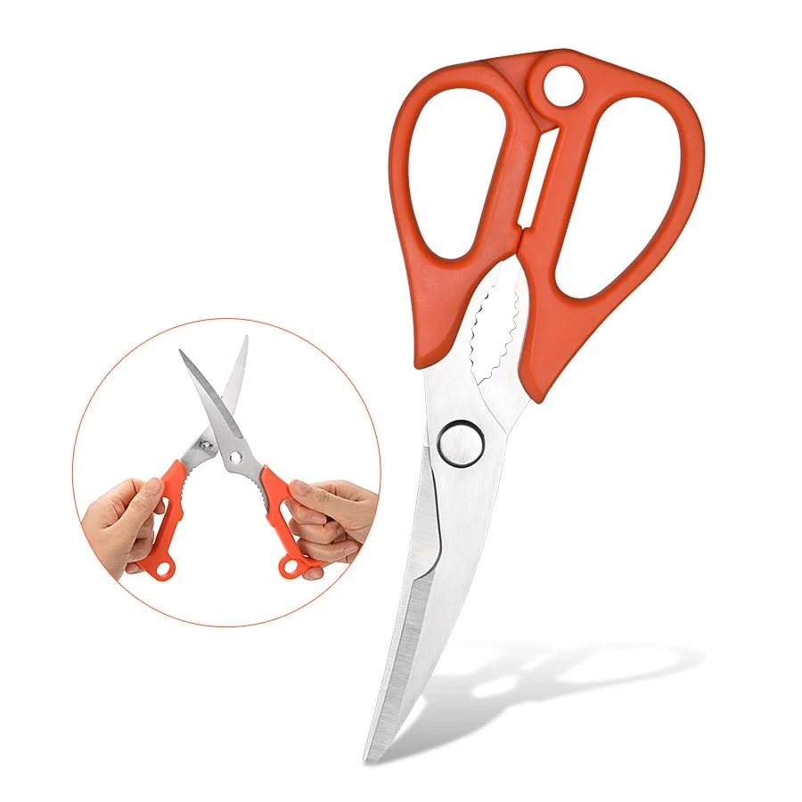 Multipurpose Razor Sharp Stainless Steel Blade Utility Kitchen Shears For Herb Chicken Meat