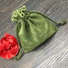 Custom Velvet Drawstring Necklace jewelry Pouch Bag