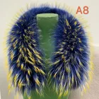 2019New fashionable high-quality fox skin raccoon fur collar