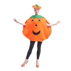 Halloween Adult Party Costume Cosplay Pumpkin Dress Suit Jumpsuit And Hat
