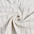 100% polyester knitted white big hole African stretch custom jacquard fabric