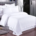 C7 Low Price China King Size Bedding Set 100% Cotton Stripe Hotel Used Bedsheet
