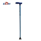 5 section luxury walking stick for old man portable folding walking stick with LED lights