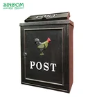 2020 unique decorative Wales red dragon outdoor wall mounted letter mail box for sale